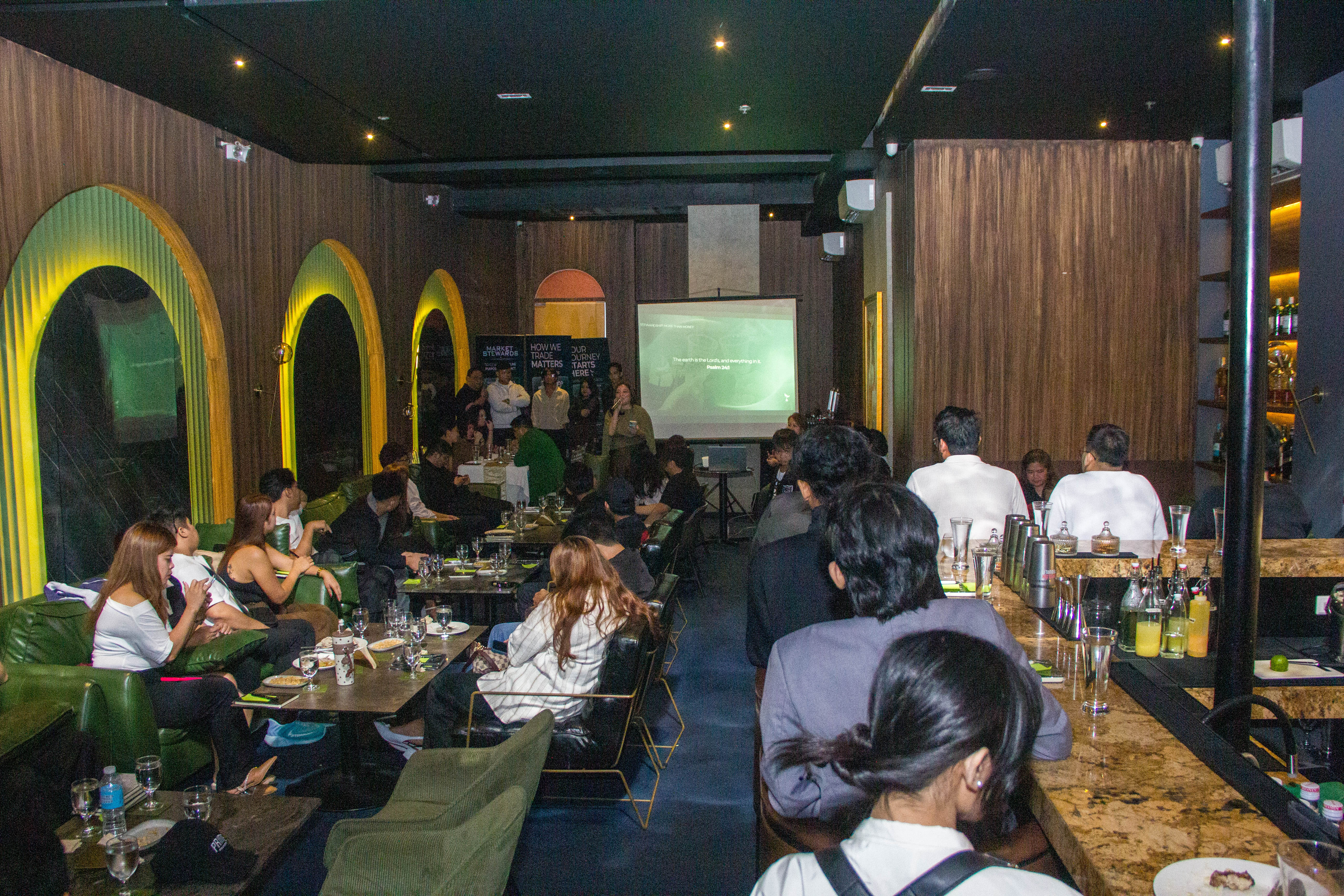 Dan Custodio speaking at Dupoin event